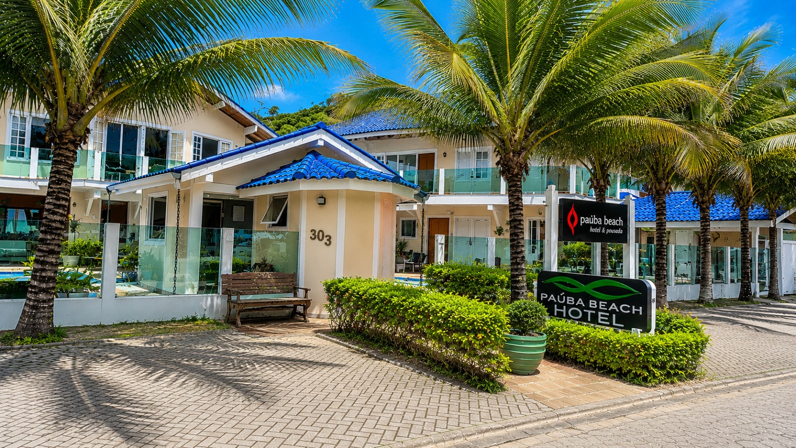 Fachada do Paúba Beach Hotel