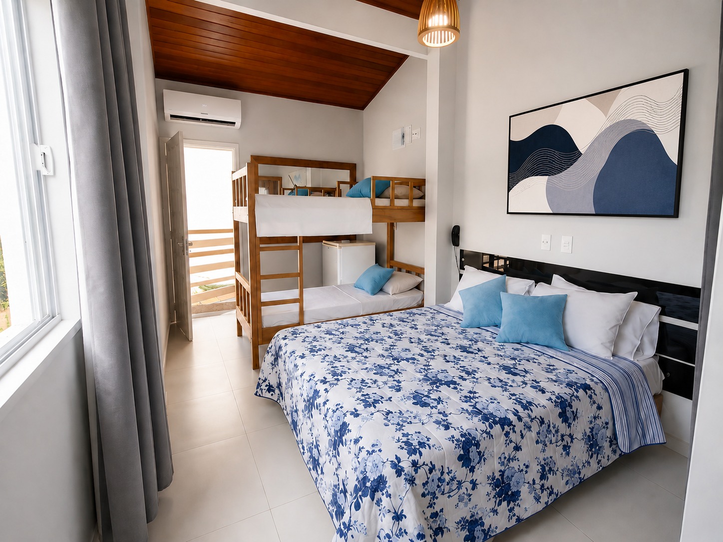 Quarto confortável do Paúba Beach Hotel
